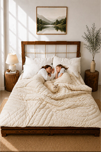 Sleepoos El Yapımı %100 Organik Yün Yorgan 215x235