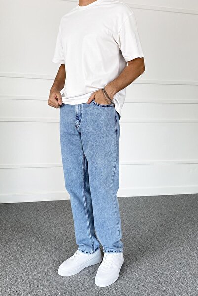 Alışveriş Sokağı Mavi Regular Fit Jean - Denim Trousers