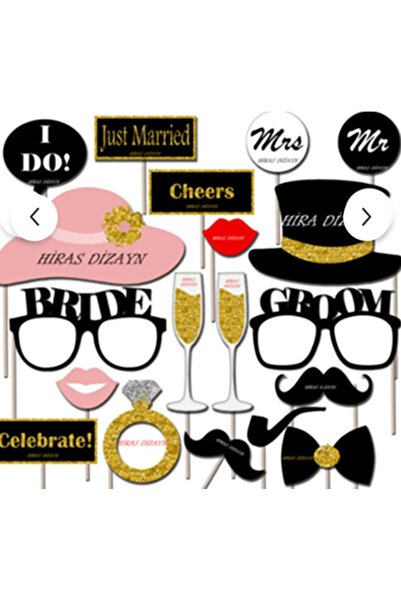 Hiras Dizayn 16-Piece Bachelorette Themed Speech Balloons Henna Night Wedding...