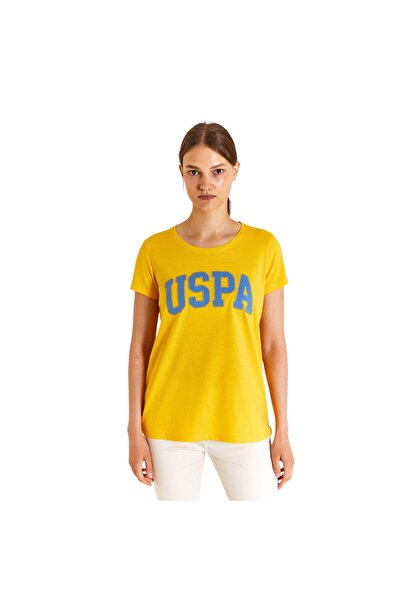 U.S. Polo Assn. تي شيرت نسائي من GEAN USPA مطرز برقبة دائرية
