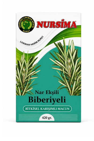 Nursima Nar Ekşili Biberiyeli Bitkisel Karışımlı Macun – 420 g | Doğal Bitkis...