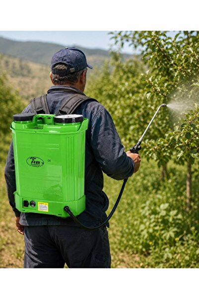 HB Garden Tools 16 Lt Şarjlı Akülü Turbo Sırt İlaç Pompası Makinası