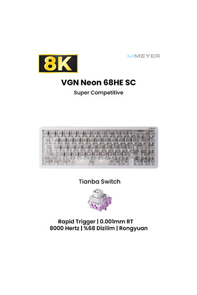 VGN Neon 68HE SC Super Competitive 8K Manyetik E-Spor Klavyesi