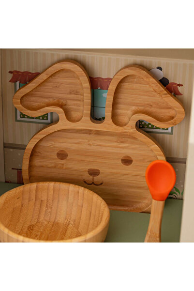 Home Tavşan Bambu Tabak Seti