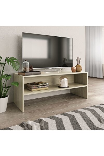 Concept Comodă TV, alb, 100 x 40 x 40 cm, PAL