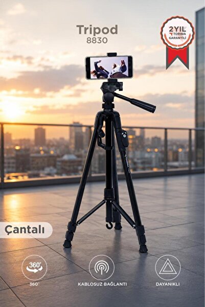 Tripod Professional Operated Scales 1.2M Phone Holder 8830 Black
