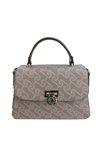 U.S. Polo Assn. حقيبة كتف للنساء / البنات US24523 USPA LADIES BAG 00018 بيج