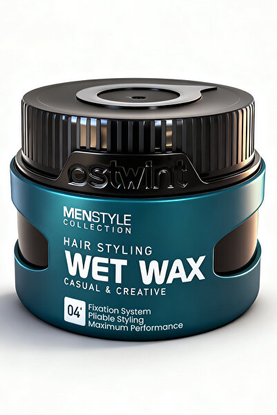 Ostwint Profesyonel Saç Şekillendirici Wet Wax, Doğal Ve Güçlü Tutuş, Uzun Sü...