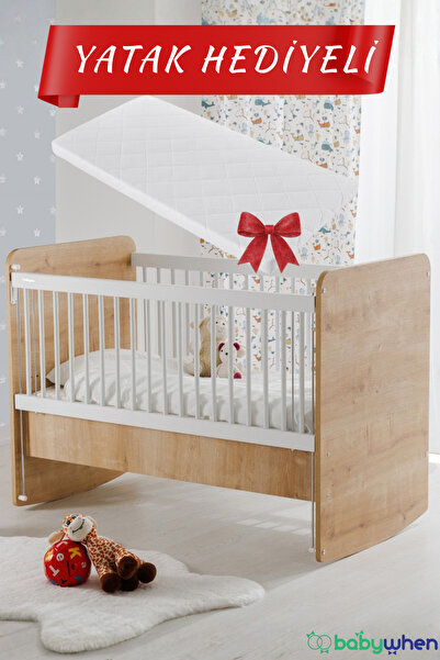 Babywhen Bebek Beşiği Anne Yanı Sallanan 4 Kademeli Yükseklik Ayarlı + Yatak ...