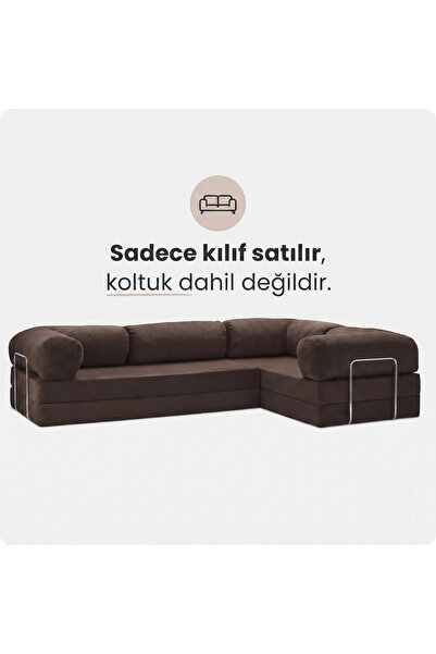 DECHOME 300x200 Köşe Koltuk Kılıfı| 9 Renk | 8 Parça Minder & Yastık Kılıfı