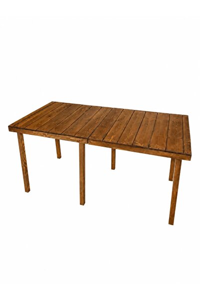 WOODENSA Ahşap Kamp Masası Katlanabilir Model Piknik Ve Bahçe Masas Ayak Boyu...