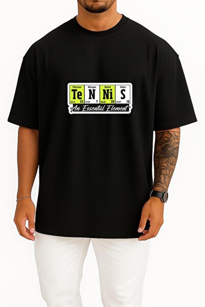 Bahriyeli Collection Oversized Chemistry Elements Tennis Nickel Nitrogen Sult...