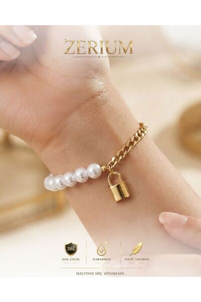 ZERİUM أساور نسائية من الفولاذ الرائع مقاس 316L من Locking Dreams