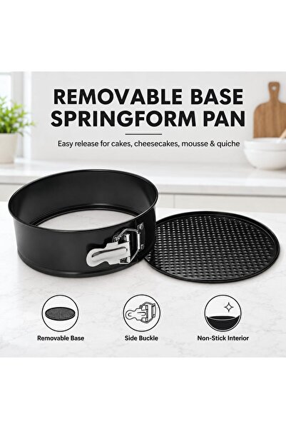 Blackstone Springform Cake Pan - Round Non-Stick Carbon Steel Pan 20 x 6.8 cm - BSF0702