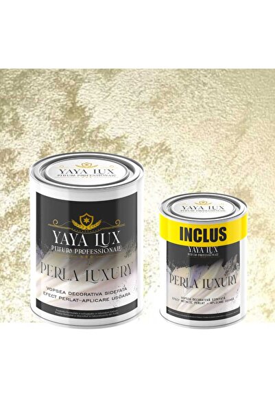 YaYa Color Pachet 2 L + 1 L Inclus, Vopsea Decorativa de Lux, Perla Luxury Ve...