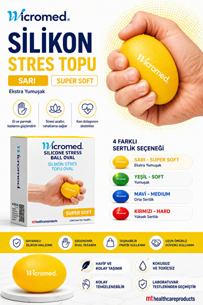 wicromed كرة الضغط من السيليكون