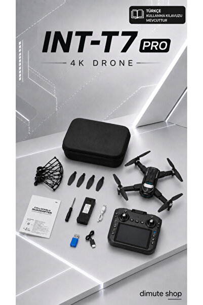 Dimute Shop Katlanabilir 4K Kamera Drone | Wifi Fpv, 360° Takla, Işık Sensörü...
