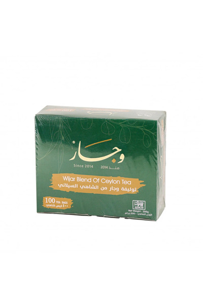 TEA شاي وجار اسود ظروف 100 كيس