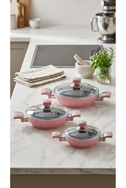 Bonera 6 Piece Ceramic Omelette Pink