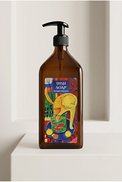 ARİENEL Sıvı Bulaşık Deterjanlık | Amber Cam Şişe | 500 ml | Matisse | Unique...