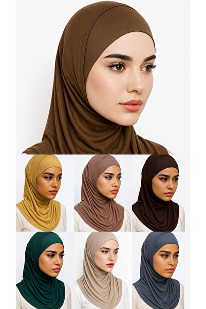 ALDAIYR 7 Hijab-uri, 2 piese, țesătură sendy