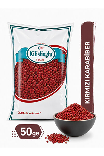 KİLİSLİOĞLUBAHARAT Kırmızı Tane Karabiber 50 Gram