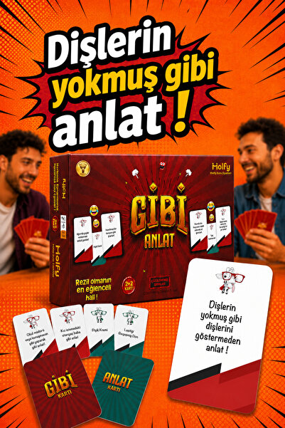 Molfy Gibi Anlat Kutu Oyunu Eğlenceli Grup Arkadaş Aile Oyunu Kart Oyunları H...