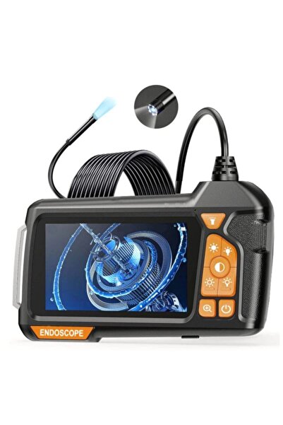 Sezy 20 Metre Çantalı Endoskop Yılan Kamera Ip67 Su Geçirmez 4.3"Hd Ekranlı L...