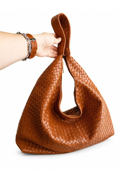 JUST WOMAN Women's Taba Pinterest Daily Large Straw Shoulder Bag