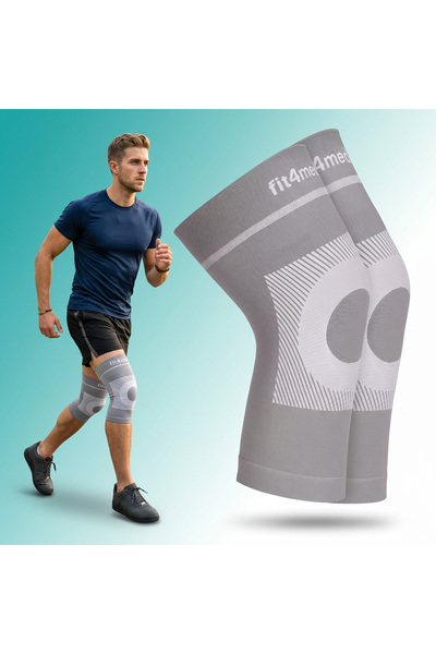 Fit4Med Manșon de compresie pentru genunchi, Fit4Med, Suport elastic, 2 bucăț...