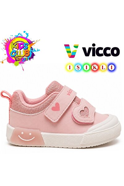 Vicco Suzi Işıklı Ortopedik Çocuk Spor Ayakkabı PUDRA