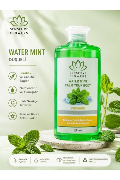 Sensitive Flowers Water Mint Fresher Shower Gel 650 ml