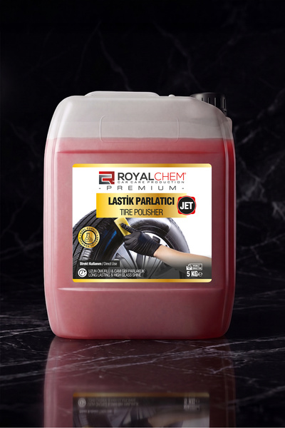 ROYALCHEM CAR CARE PRODUCTION LASTİK PARLATICI 5 KG JET SİSTEM UYUMLU