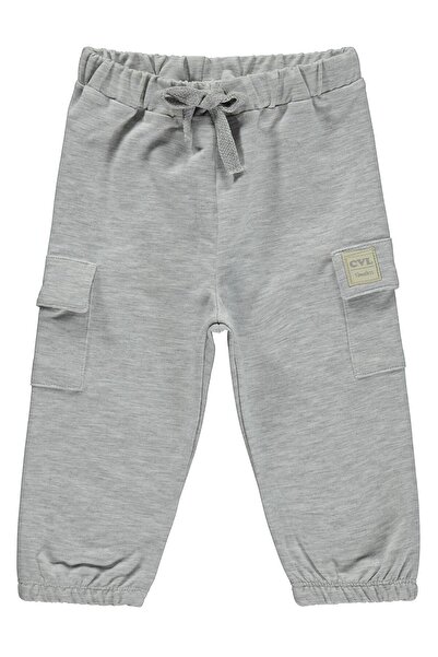 Civil Baby Civil Basic Timeless Cargo Pants with Pockets for 6-18 Months - Gray