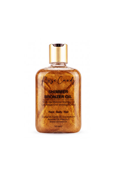 Rose Candy Shimmer Bronzer Oil | Işıltılı Bronzlaştırıcı Yağ 100 ML – Yüz Vüc...