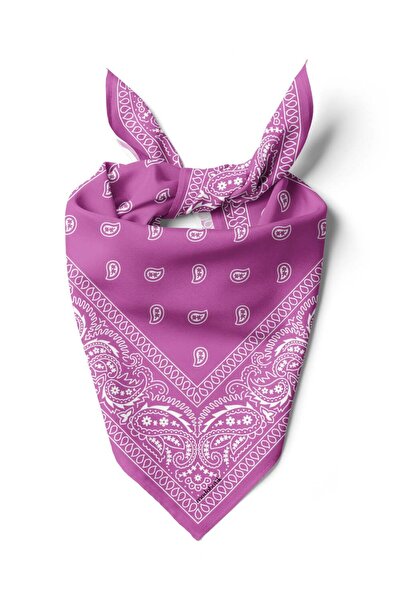 Modabutik D81 Violla Şal Desenli Bandana