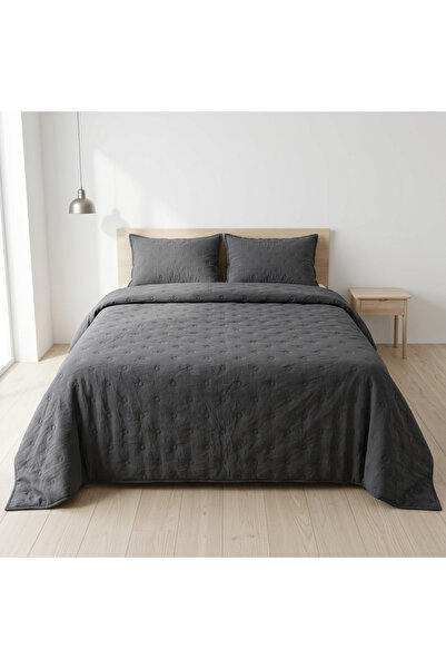 GENÇEV HOME COLLECTİONS Piqué uni matlasat multifuncțional 160x220 antracit *...