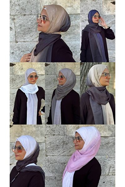 ALDAIYR Double Color Flamed Shawl Digital Degraded