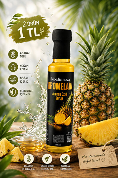 Bioalinnova Bromalin Ananas Özlü Şurup 250 ml