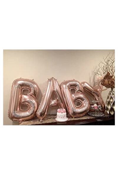 Deniz Party Store Rose gold BABY foil balloon set