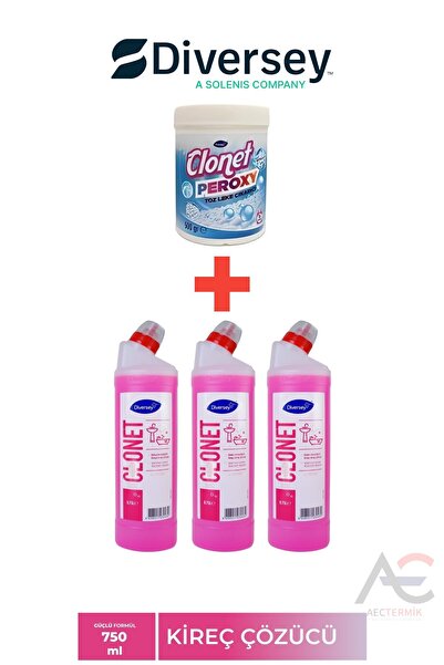 Diversey 4'lü Temizlik Paketi 3 Adet Extra Banyo Temizleyici + 1 Adet Beyazla...
