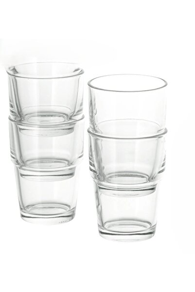 IKEA Quality 4 Adet Bardak Seti Yükseklik 9 cm Hacim: 17 cl (170 Ml)