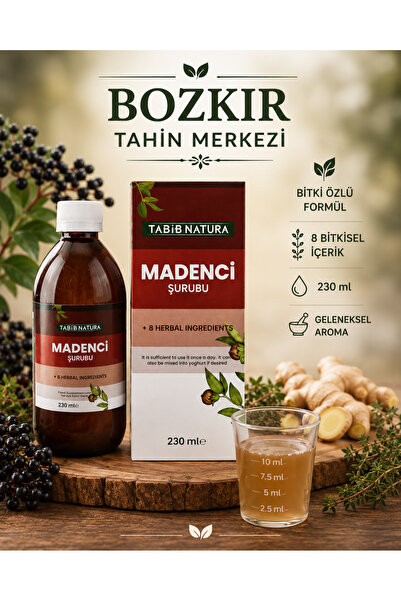 TABİB NATURA Bozkır Tahin Merkezi Madenci Şurubu 230 ml (şekersiz- bitki özlü)
