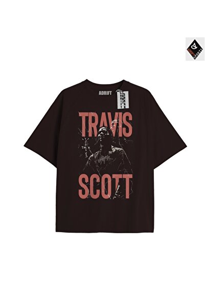 Adrift Travis Scott Black Oversize Unisex T-shirt - Relaxed Fit