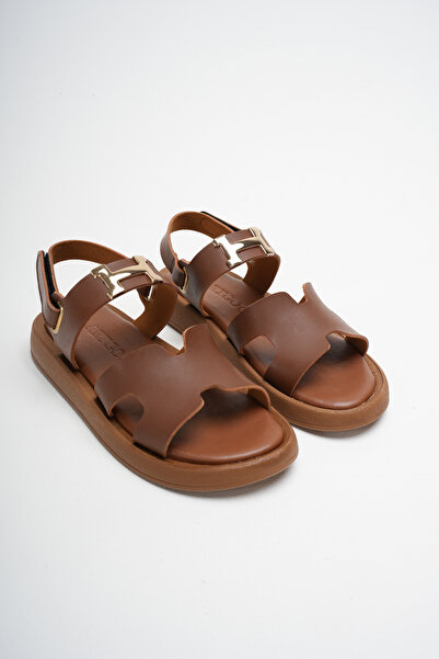 Artgoo Women's Comfortable Daily Sandals with Tan Gold Accessories and Comfor...