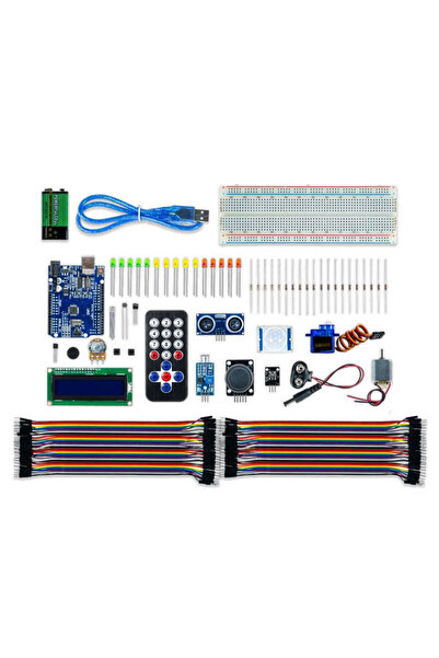 Robotistan Arduino ile Uyumlu Süper Başlangıç Seti Uno Rev3 (E-Kitap Hediyeli ve Videolu)