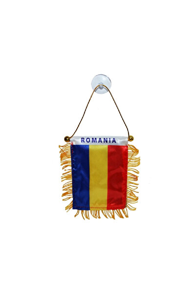 OEM Steag auto cu ventuza, Romania, 8x12 cm