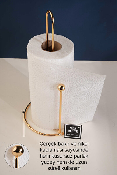 mba decor metal bending art Gold Harmony Kağıt Havluluk Ergonomik Tasarım Modern Mutfak Sofra Aksesuarı Paslanmaz Peçetelik