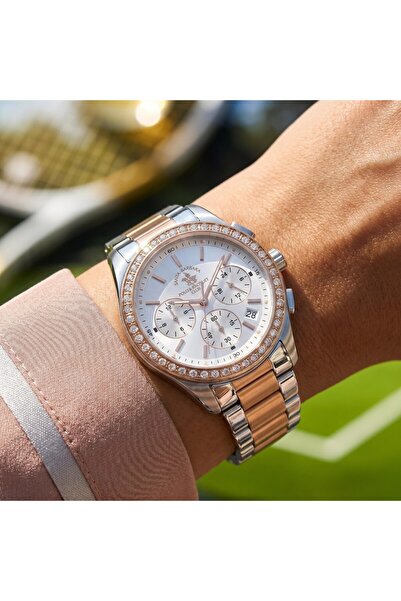 Santa Barbara Polo & Racquet Club ساعة نسائية فريدة من نوعها مصنوعة من الفولا...