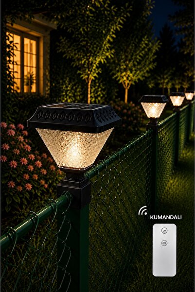 Lambax SOLAR Panel Çim Çitler için Kare Tabanlı 30 Watt Güneş Enerjili Bahçe ...